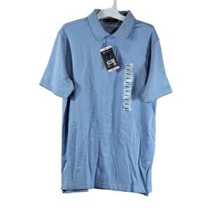 Members Mark Men's Pique Polo Shirt, Blue, Size S, NWT